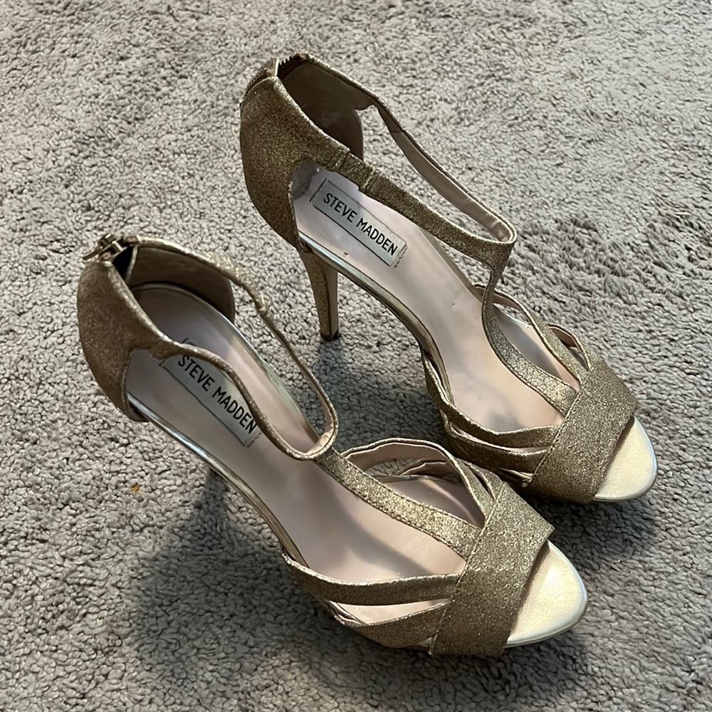 Steve Madden glitter heels